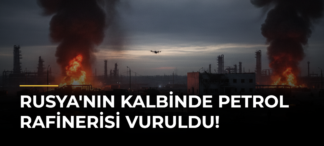 Rusya'nın Kalbinde Petrol Rafinerisi Vuruldu!