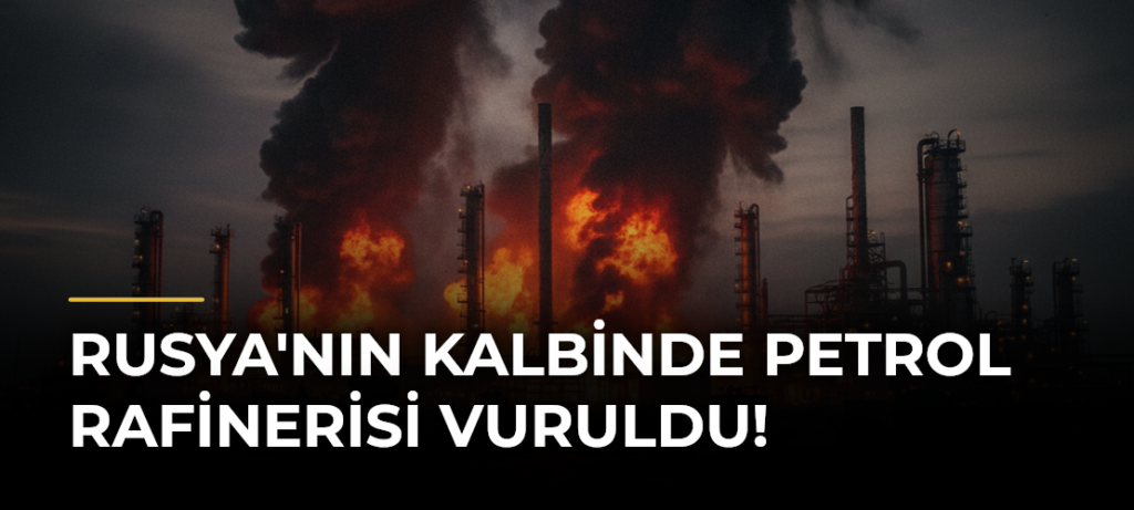 Rusya’nın Kalbinde Petrol Rafinerisi Vuruldu!