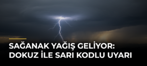 Sağanak yağış geliyor: Dokuz ile sarı kodlu uyarı