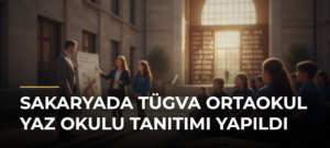 Sakaryada TÜGVA Ortaokul Yaz Okulu tanıtımı yapıldı