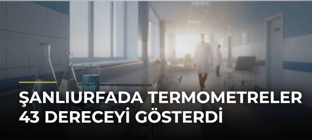 Şanlıurfada termometreler 43 dereceyi gösterdi