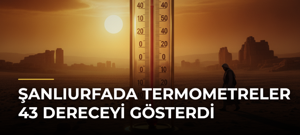 Şanlıurfada Termometreler 43 Dereceyi Gösterdi