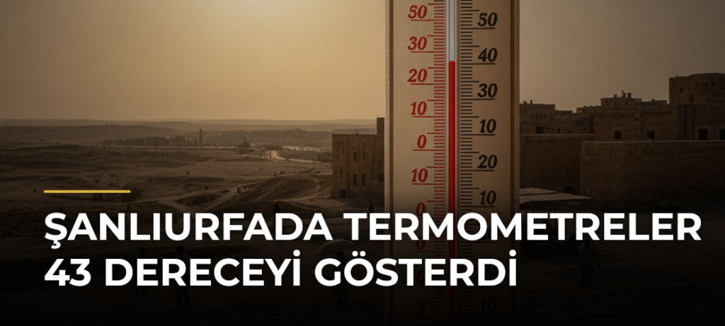 Şanlıurfada termometreler 43 dereceyi gösterdi
