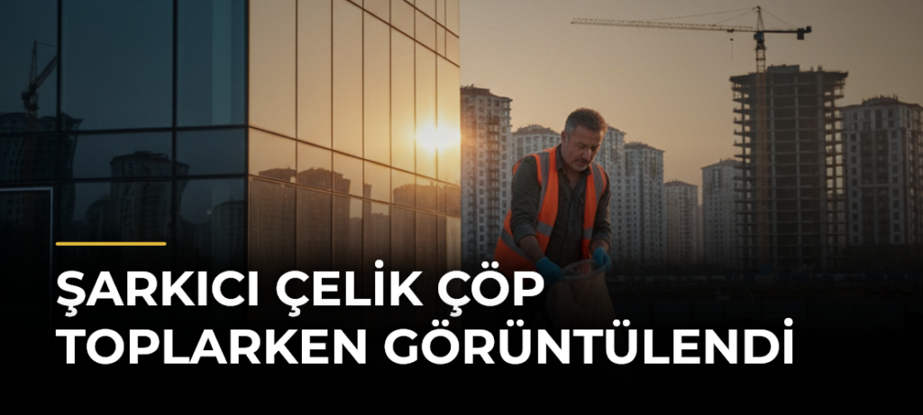Şarkıcı Çelik çöp toplarken görüntülendi