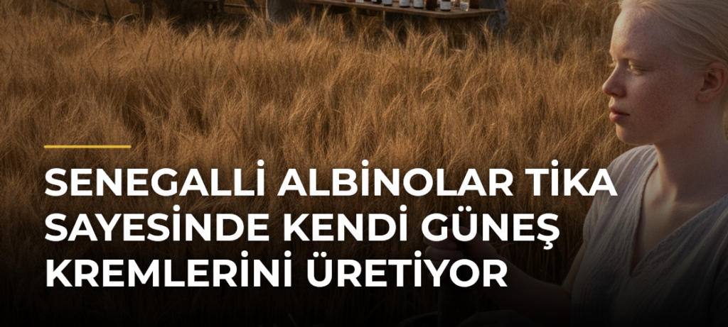 Senegalli albinolar TİKA sayesinde kendi güneş kremlerini üretiyor