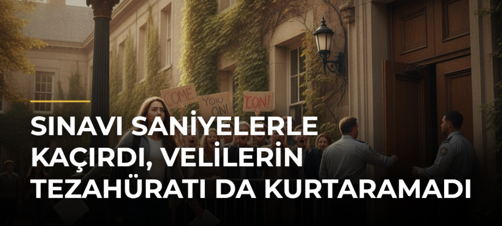 Sınavı Saniyelerle Kaçırdı, Velilerin Tezahüratı da Kurtaramadı