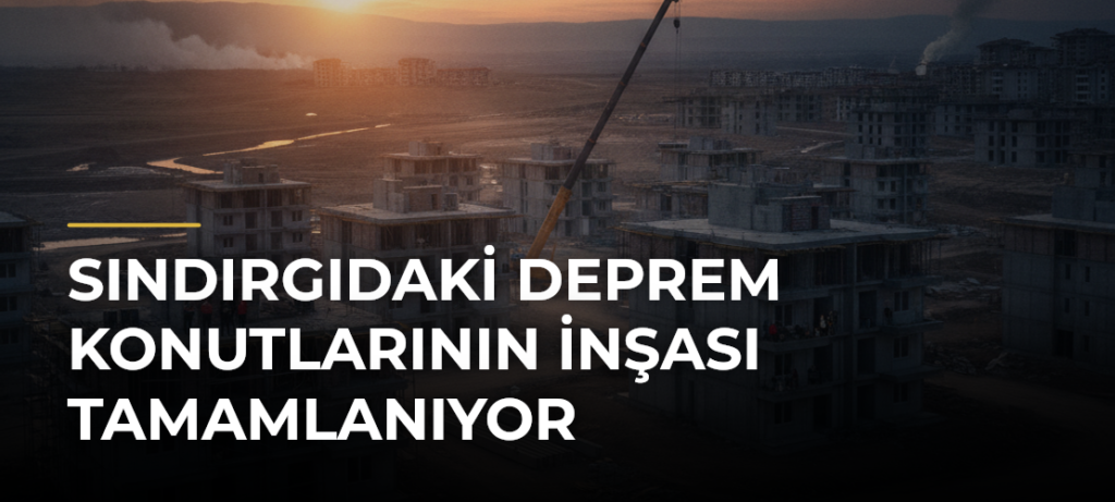 Sındırgıdaki Deprem Konutlarının İnşası Tamamlanıyor
