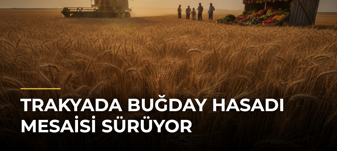 Trakyada Buğday Hasadı Mesaisi Sürüyor - Mirat Haber