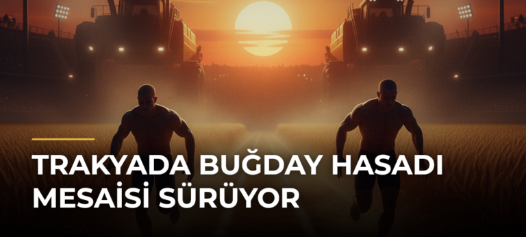 Trakyada Buğday Hasadı Mesaisi Sürüyor