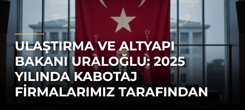 Ulaştırma ve Altyapı Bakanı Uraloğlu: 2025 yılında kabotaj firmalarımız tarafından toplam 119 milyon yolcu taşınmıştır