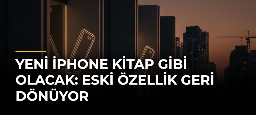 Yeni iPhone kitap gibi olacak: Eski özellik geri dönüyor