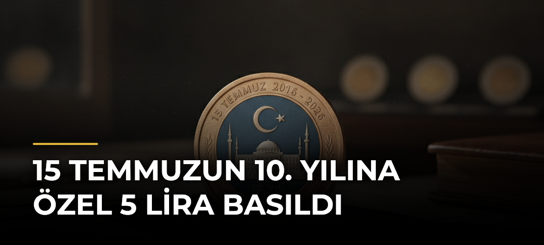 15 Temmuzun 10. yılına özel 5 lira basıldı