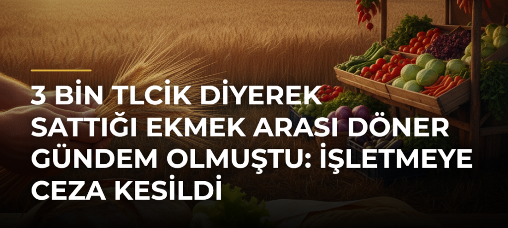 3 bin TLcik diyerek sattığı ekmek arası döner gündem olmuştu: İşletmeye ceza kesildi
