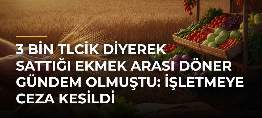 3 bin TLcik diyerek sattığı ekmek arası döner gündem olmuştu: İşletmeye ceza kesildi - Mirat Haber