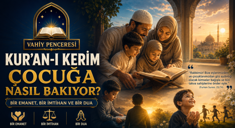VAHİY PENCERESİ: Kur’an-ı Kerim  Çocuğa Nasıl Bakıyor?