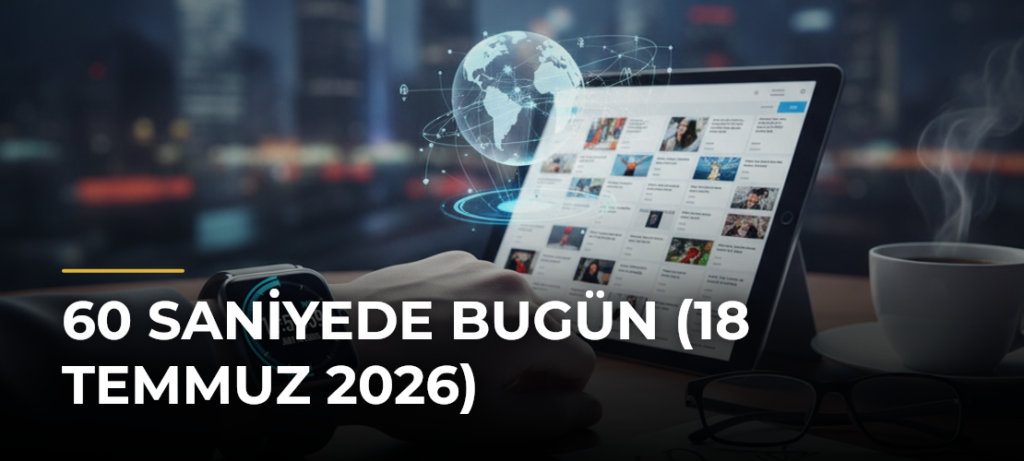 60 Saniyede Bugün (18 Temmuz 2026)