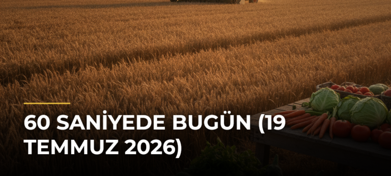 60 Saniyede Bugün (19 Temmuz 2026)