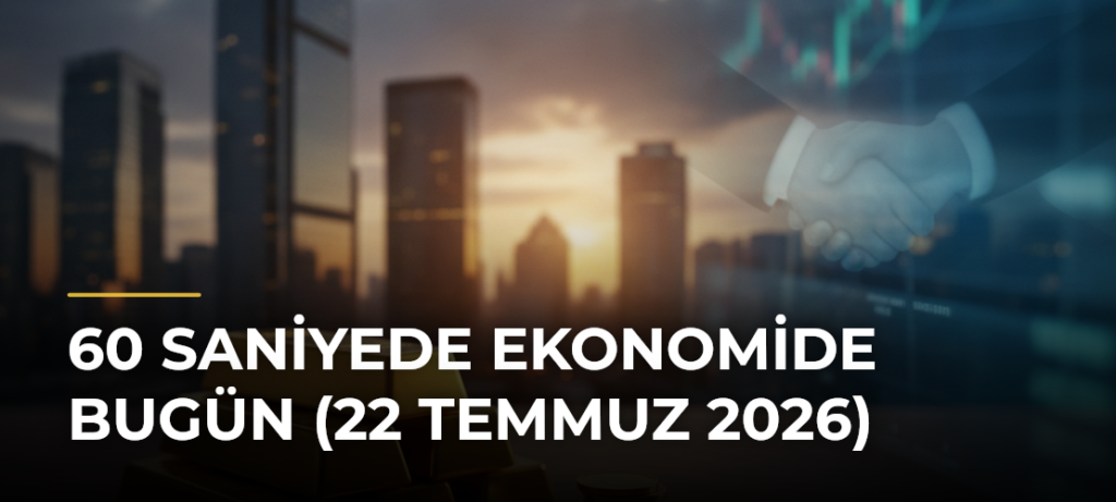 60 Saniyede Ekonomide Bugün (22 Temmuz 2026)