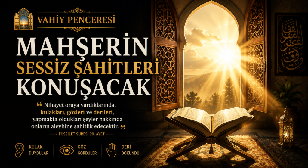 VAHİY PENCERESİ / Fussilet Suresi 20. Ayet: Mahşerin Sessiz Şahitleri Konuşacak