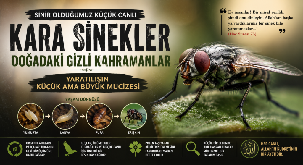Kara Sinekler: Küçücük Bir Canlı, Büyük Bir Yaratılış Mucizesi