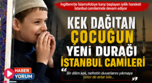 İngiltere’de İslamofobiye Karşı Kek Dağıtan Otizmli Joshie’nin Yeni Durağı İstanbul Camileri