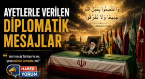 İran’da Cenaze Töreninde Dikkat Çeken Kur’an Mesajları