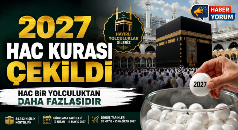 2027 Hac Kurası Çekildi: Yaklaşık 1 Milyon 878 Bin Aday Sonuçları Bekledi