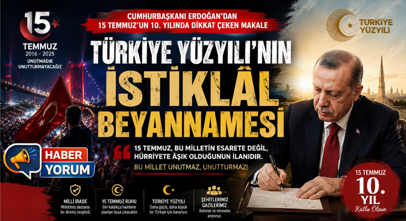 Erdoğan’dan 15 Temmuz’un 10. Yılında Dikkat Çeken Makale: