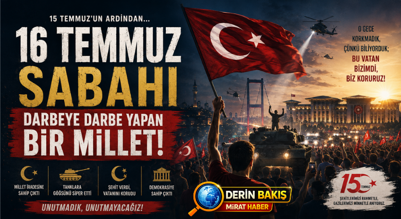 16 Temmuz Sabahı: Darbeye Darbe Yapan Milletin Gün Doğumu
