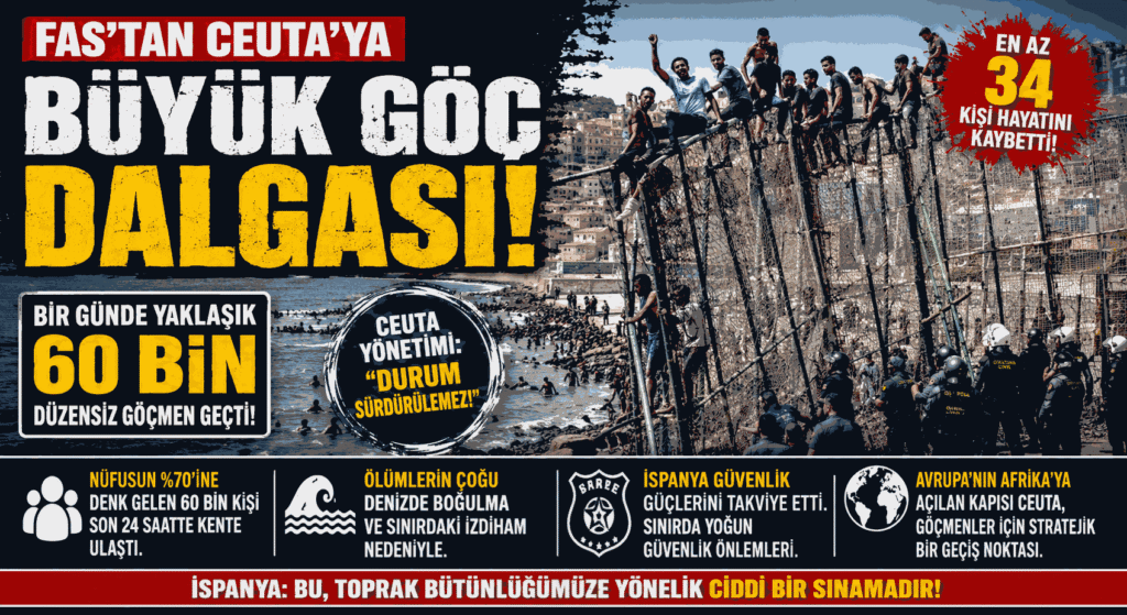 Fas’tan Ceuta’ya Büyük Göç Dalgası