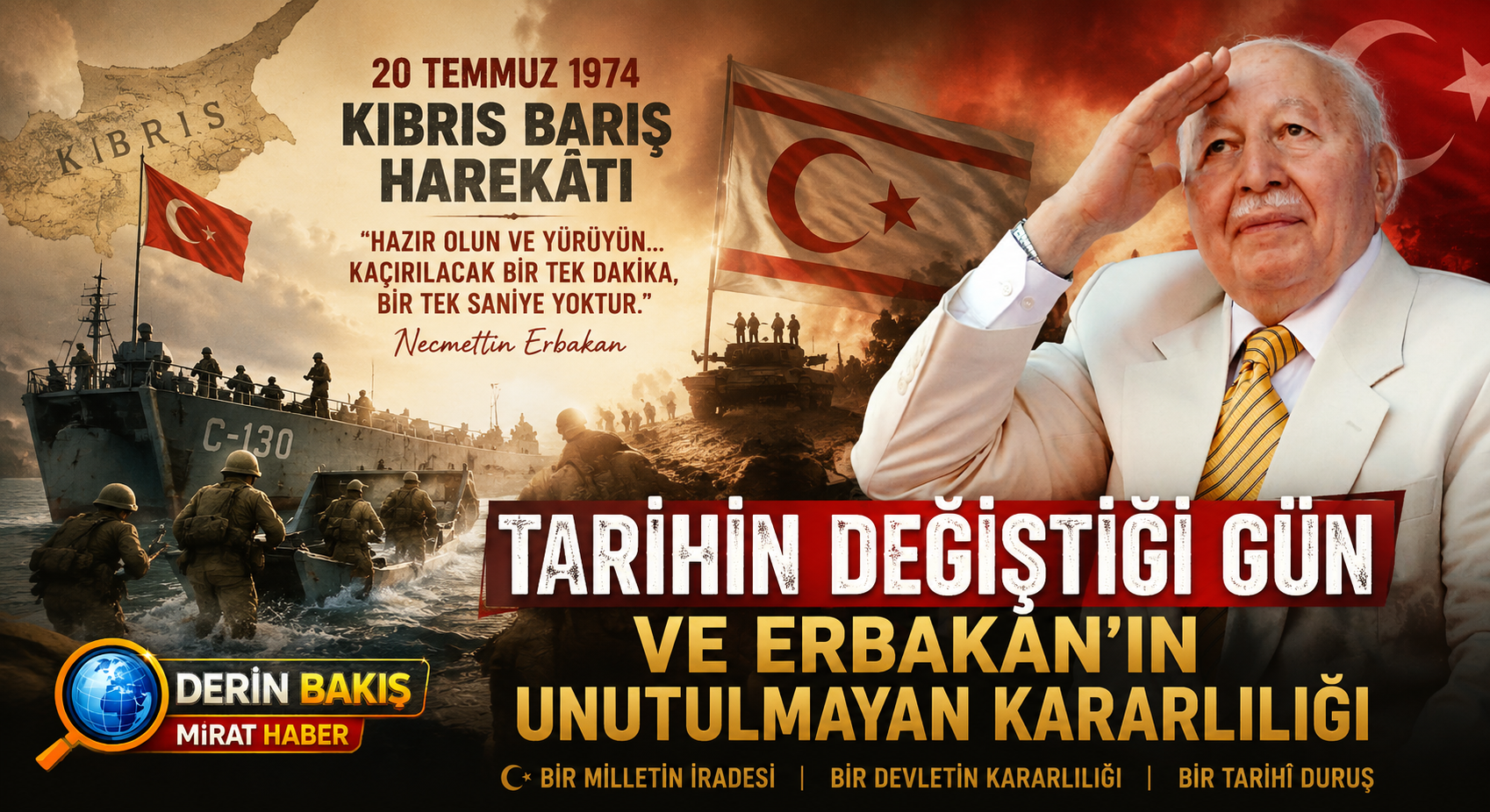 Kıbrıs Barış Harekâtı: Tarihin Değiştiği Gün ve Erbakan’ın Unutulmayan Kararlılığı