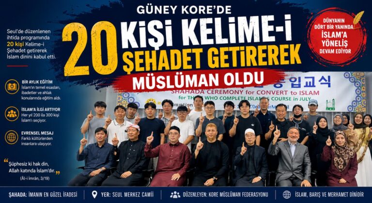 20 Kişi Kelime-i Şehadet Getirerek Müslüman Oldu