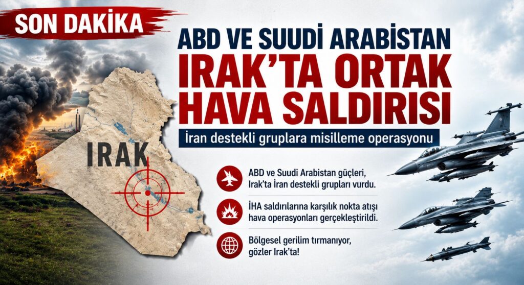ABD ve Suudi Arabistan’dan Irak’ta Ortak Hava Operasyonu