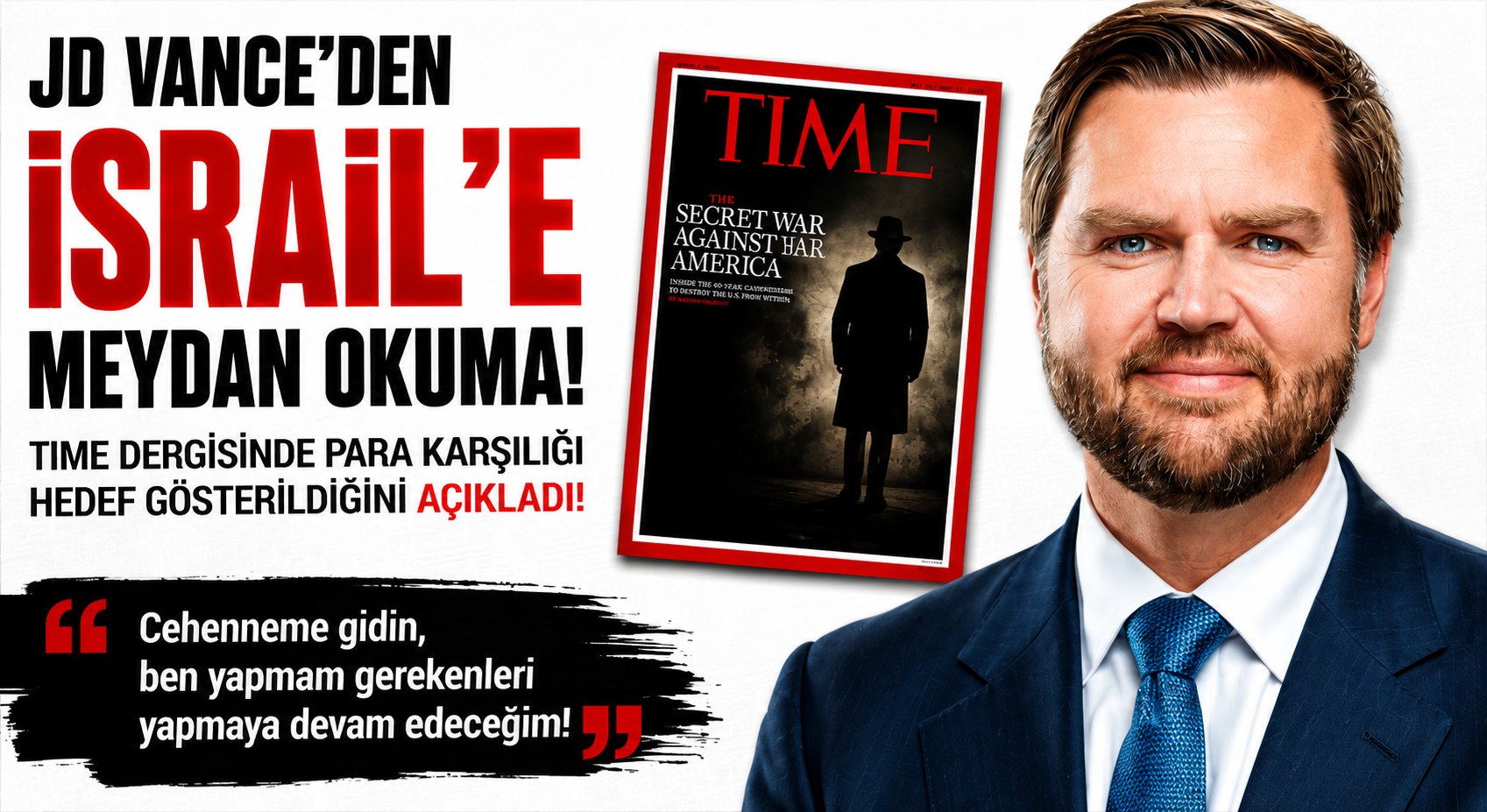 JD Vance’ten İsrail’e Şok Rest