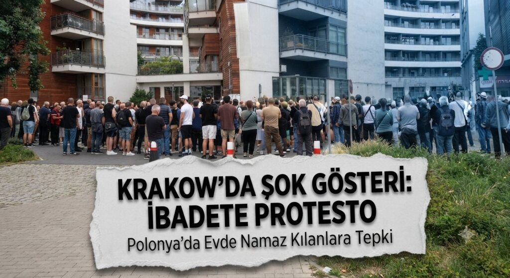 Polonya’da Namaz Kılan Müslümanlar Protesto Edildi