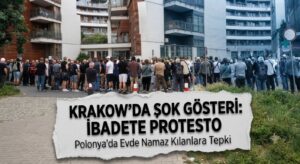 Polonya’da Namaz Kılan Müslümanlar Protesto Edildi