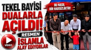 Tekel Bayisini Dualarla Açtılar
