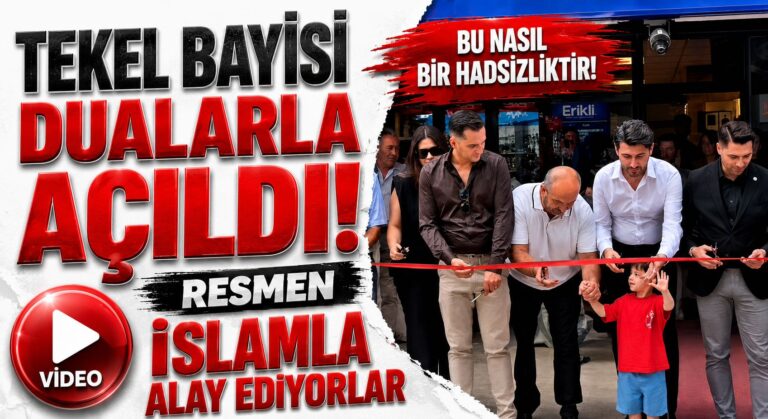 Tekel Bayisini Dualarla Açtılar