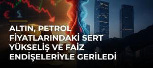 Altın, Petrol Fiyatlarındaki Sert Yükseliş ve Faiz Endişeleriyle Geriledi