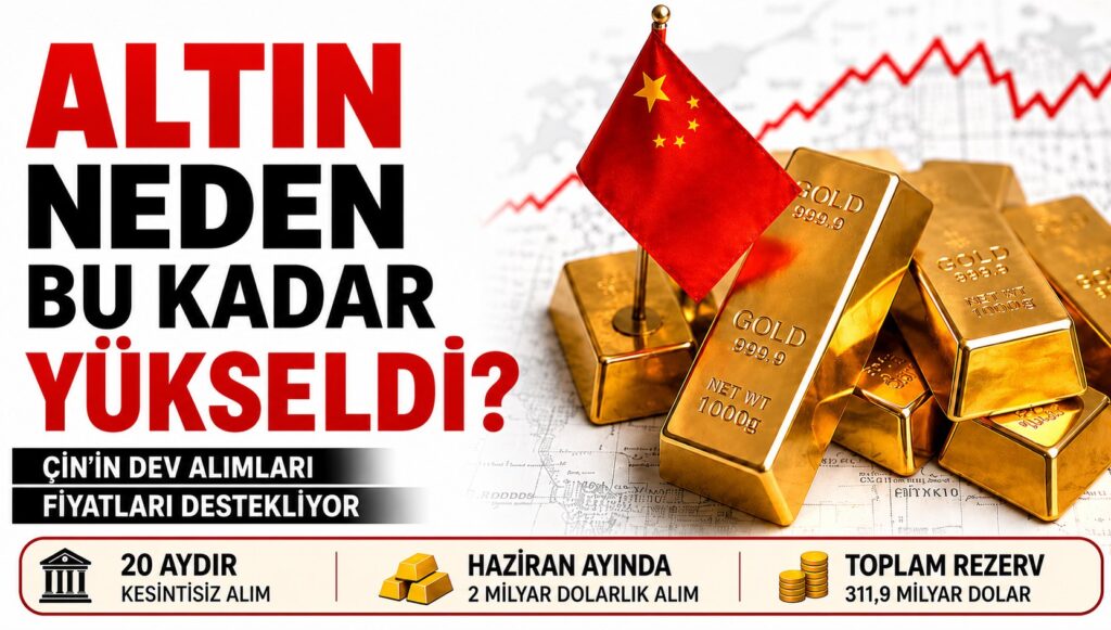 Çin, Altın Rezervlerini Büyütmeye Devam Ediyor