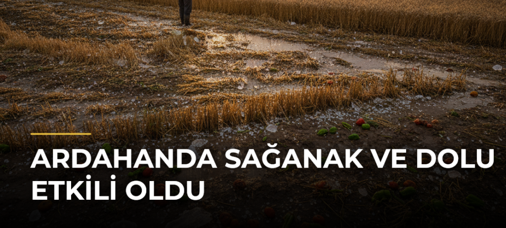 Ardahanda Sağanak ve Dolu Etkili Oldu