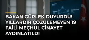 Bakan Gürlek Duyurdu! Yıllardır Çözülemeyen 19 Faili Meçhul Cinayet Aydınlatıldı