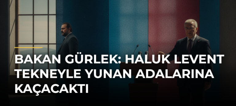 Bakan Gürlek: Haluk Levent tekneyle Yunan adalarına kaçacaktı