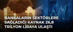 Bankaların sektörlere sağladığı kaynak 26,8 trilyon liraya ulaştı
