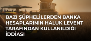 Bazı şüphelilerden banka hesaplarının Haluk Levent tarafından kullanıldığı iddiası
