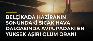 Belçikada haziranın sonundaki sıcak hava dalgasında Avrupadaki en yüksek aşırı ölüm oranı kaydedildi