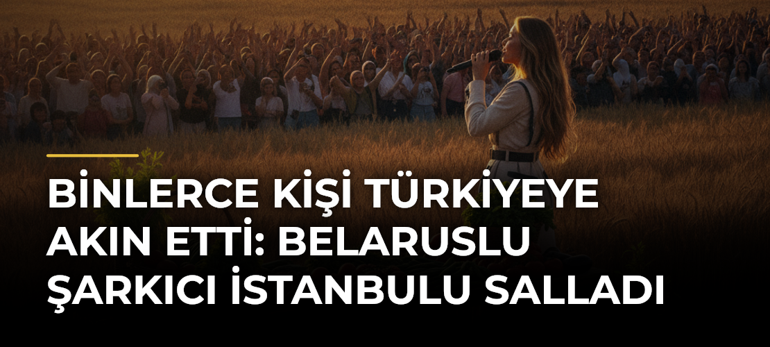 Binlerce kişi Türkiyeye akın etti: Belaruslu şarkıcı İstanbulu salladı
