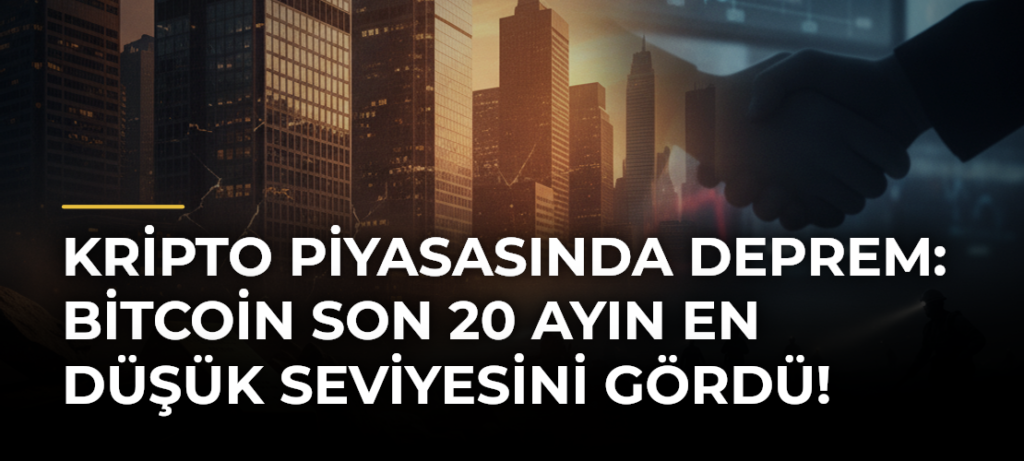Kripto Piyasasında Deprem: Bitcoin Son 20 Ayın En Düşük Seviyesini Gördü!