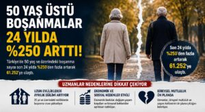 Türkiye’de 50 Yaş Üstü Boşanmalar Hızla Artıyor