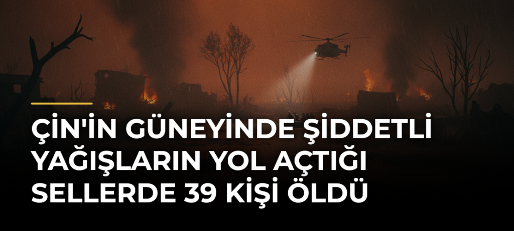 Çin’in güneyinde şiddetli yağışların yol açtığı sellerde 39 kişi öldü